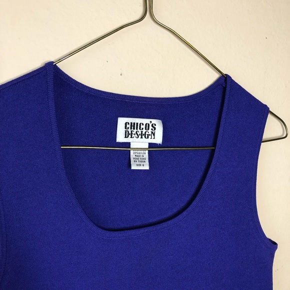 DONATED Chico’s Design Purple Shell - Picture 4 of 12